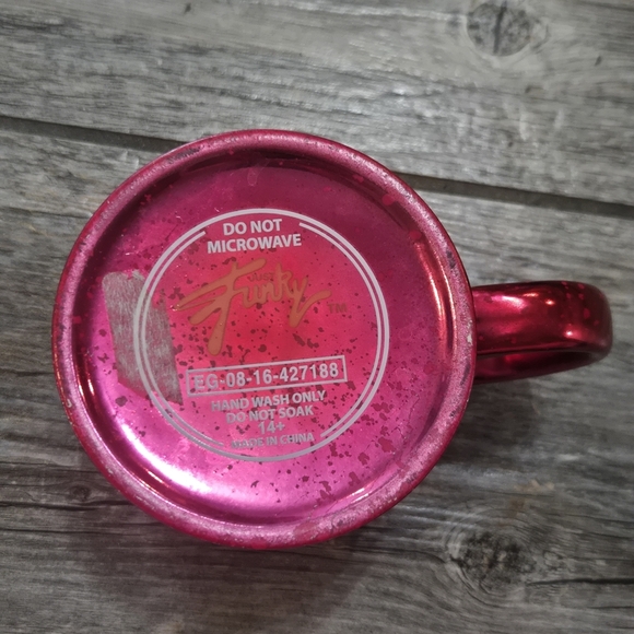 Just Funky Pink Crackle Girl Boss Mug - Picture 5 of 5